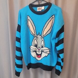 Vintage 90's Warner Bros. Looney Tunes Bugs Bunny Sweater Size XL